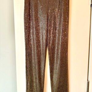 Bagley Mischka Gold lame pants